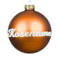 Preview: Christbaumkugel orange/matt, schwarzes Acryl Geschenkidee