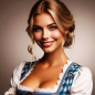 Preview: "Beste Mama" Woid-Brosche Holz