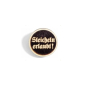 Preview: "Streicheln erlaubt!" Woid-Brosche Holz