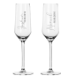 Preview: Geschenk, Sektglas, Sekt, Glas, Champagnerflöte, personalisiertes Sektglas, Geschenkidee, individuelle Gravur, Hochzeitsgeschenk, Geburtstagsgeschenk, Lasergravur, spülmaschinenfest, Woidladinger.de