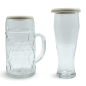 Preview: Eleganter Bierglasdeckel aus Holz für Jungfrau-Geborene