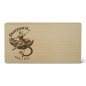 Preview: Detailansicht des gravierten Holzbrettchens im Skorpion-Design aus dem Woidladinger Online-Shop.