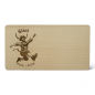 Preview: Graviertes Brotzeitbrett aus Holz mit Sternzeichen Stier – robust und stilvoll