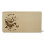 Preview: Graviertes Brotzeitbrett aus Holz mit Sternzeichen Stier – robust und stilvoll