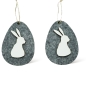 Preview: 2er Set Osterei mit Hase