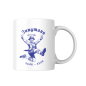 Preview: Weiße Keramiktasse mit bayerischem Sternzeichen Motiv Jungfrau, männliches Design, ideal für den täglichen Genuss