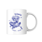 Preview: Weiße Keramiktasse mit bayerischem Sternzeichen Löwe, weibliches Motiv – Tasse für Kaffee und Tee.