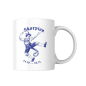 Preview: Weiße Keramiktasse mit bayerischem Skorpion Sternzeichen Design, männlich