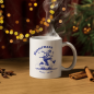 Preview: Gemütliche Weihnachtsstimmung mit bayerischer Wassermann-Tasse, blaues Motiv, männliches Design