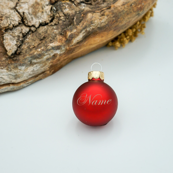 Preview: kleine Christbaumkugel rot/matt