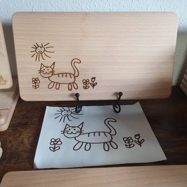 Brotzeitbrett mit deiner Zeichnung