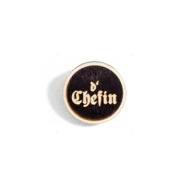 "d`Chefin" Woid-Brosche Holz