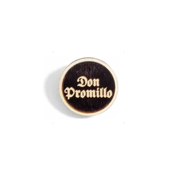 "Don Promillo" Woid-Brosche Holz