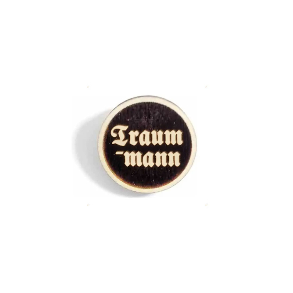 "Traummann" Woid-Brosche Holz