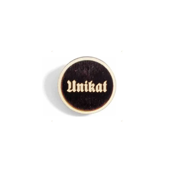 "Unikat" Woid-Brosche Holz