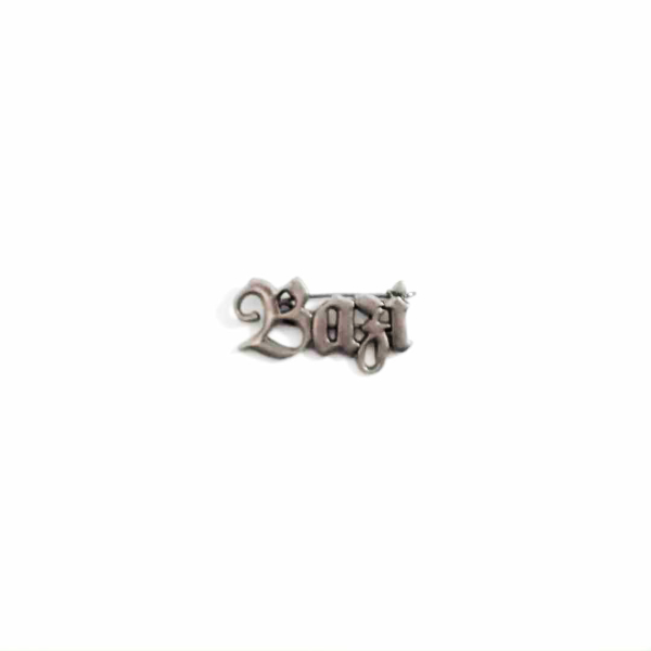 "Bazi" Metall-Brosche