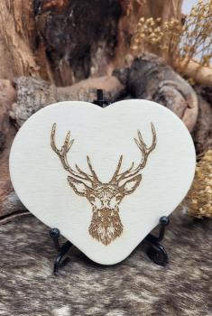 Bayern Geschenk, Lasergravur, Personalisiertes Herz, Naturholz, Geldgeschenk, Dekoration, Geheimfach, Woidladinger