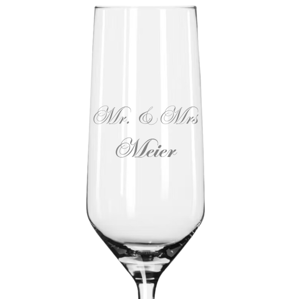 Geschenk, Glas, Sektglas, personalisiertes Sektglas, Champagnerflöte, Lasergravur, Geschenkidee, Hochzeit, Geburtstag, individuell gestaltet, Spülmaschinenfest, Woidladinger.de