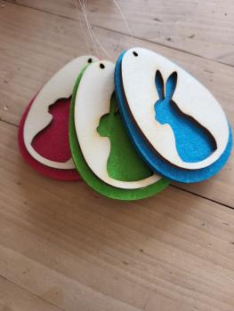 Holz-Ostereier Osterei Geschenk