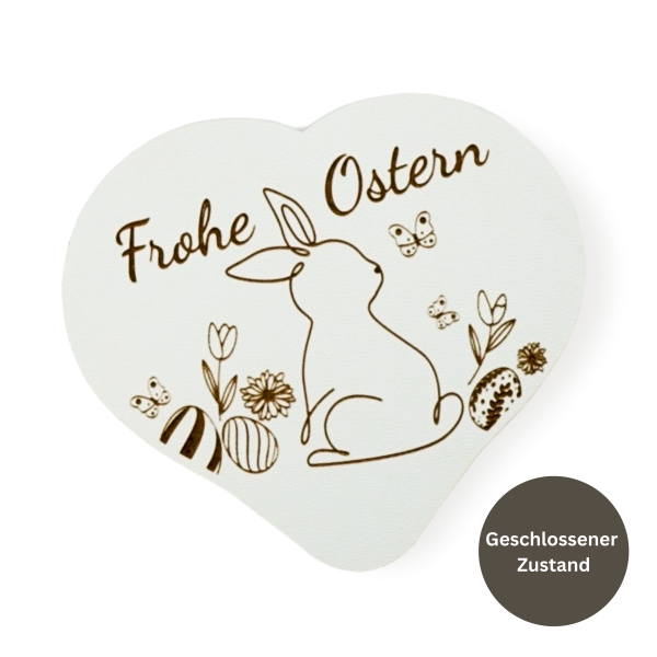 Bayern, Geschenkartikel, personalisierbar, Geldgeschenk, Herzform, Holz, Laser-Gravur, Geheimfach, Ostern, Dekoration,