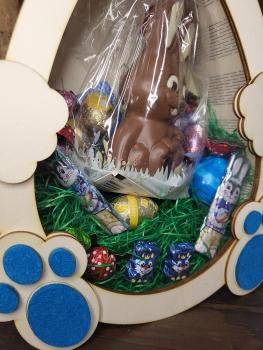 Osternest, Bayern, personalisierbar, Laser-Gravur, Geschenkartikel, Holzkiste, Kinder, Dekoration, einzigartig, Wiederverwendbar, Schmuck, Haarspangen, originell