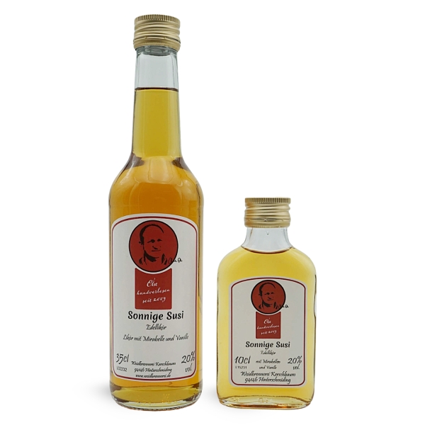 Preview: Eine Flasche Sonnige Susi, erhältlich bei Woidladinger.de