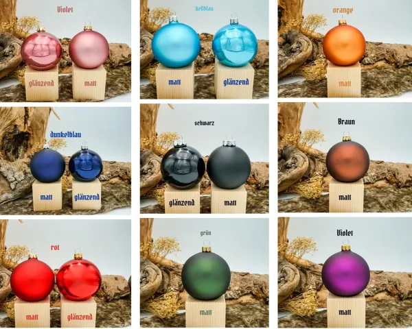 Preview: Christbaumkugel alle verfügbaren Farben