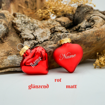 Farbbeispiel Weihnachtskugel rot