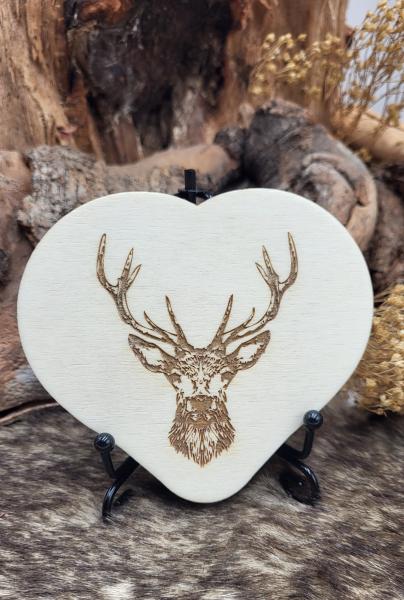 Bayern Geschenk, Lasergravur, Personalisiertes Herz, Naturholz, Geldgeschenk, Dekoration, Geheimfach, Woidladinger