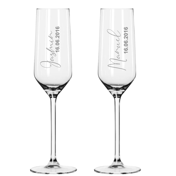 Geschenk, Sektglas, Sekt, Glas, Champagnerflöte, personalisiertes Sektglas, Geschenkidee, individuelle Gravur, Hochzeitsgeschenk, Geburtstagsgeschenk, Lasergravur, spülmaschinenfest, Woidladinger.de