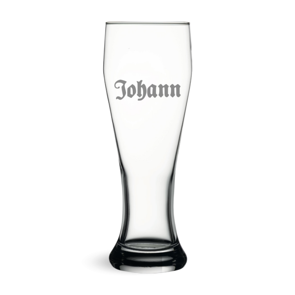 Damenweizen Bierglas mit Gravur - Exklusiv bei Woidladinger.de