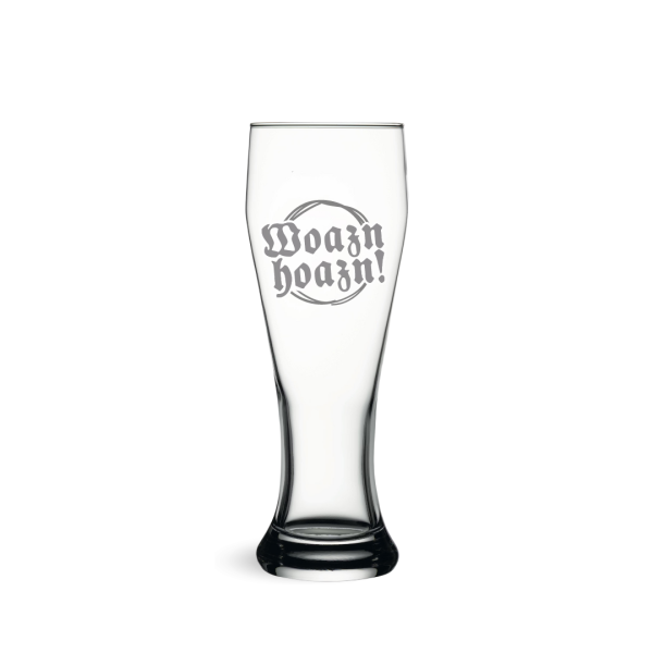 Bayerisches Weißbierglas - das perfekte Geschenk für Bierliebhaber! Verfügbar auf Woidladinger.de