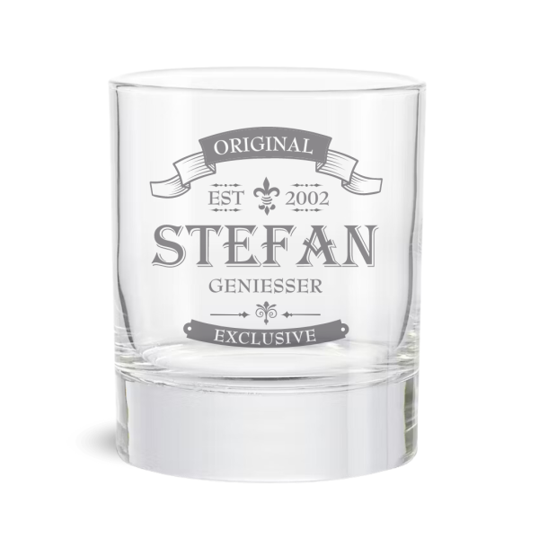 Personalisiertes Whiskey Glas