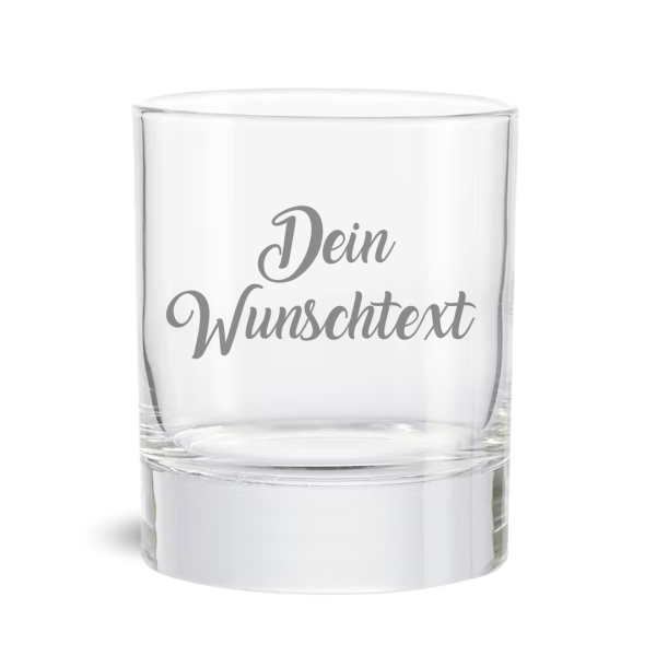 Ein personalisiertes Whiskyglas mit individueller Gravur - Erhältlich bei Woidladinger.de