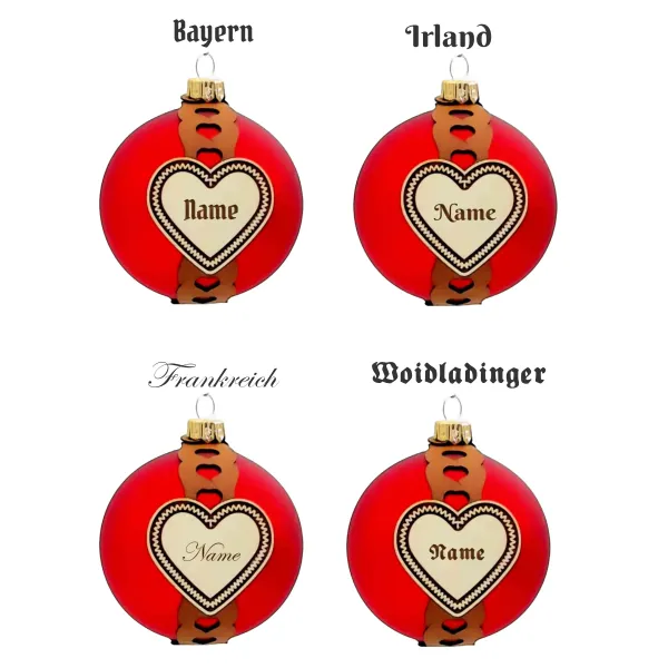 Verschiedene Schriftarten zur Auswahl