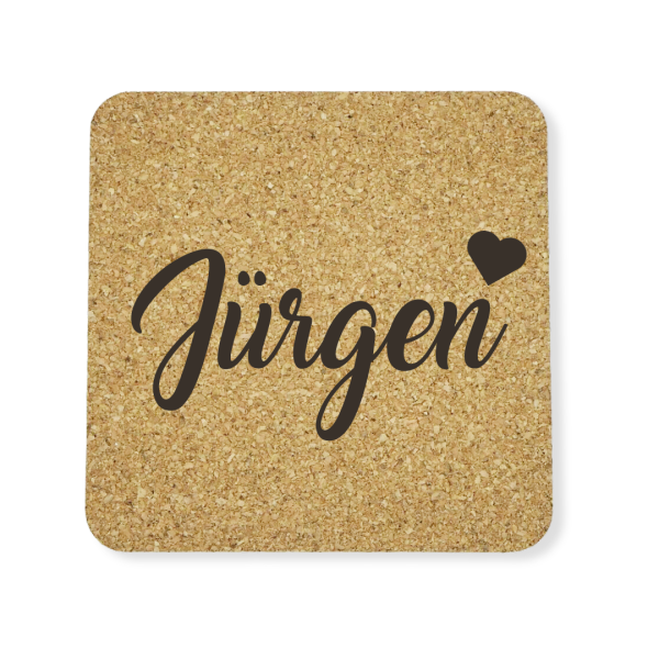 Umweltfreundliche Geschenkidee für Mütter: Eckige Korkuntersetzer im 5er Set - bei woidladinger.de entdecken!