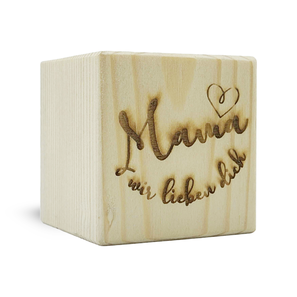 Teelicht Würfel ''Mama wir lieben Dich''