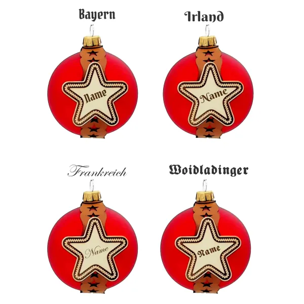 Verschiedene Schriftarten zur Auswahl