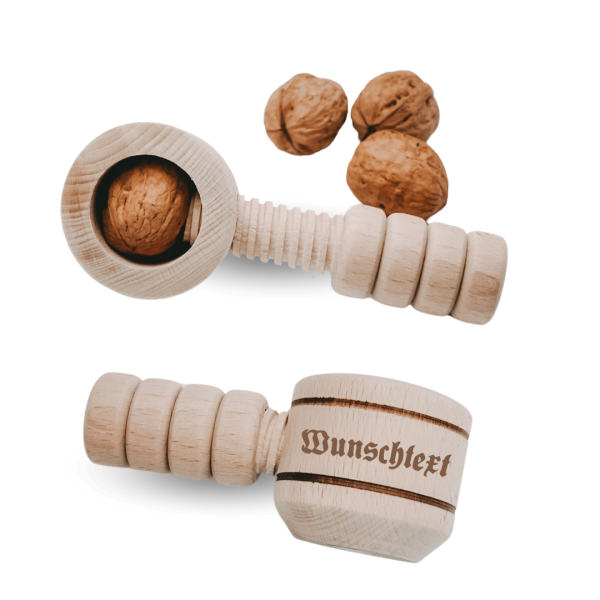 Nussknacker Rustikal aus Holz natur