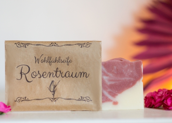 "Exklusive Wohlfühlseife: Rosentraum jetzt entdecken bei Woidladinger.de"
