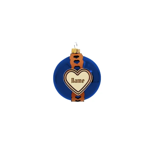 Christbaumkugel in Blau